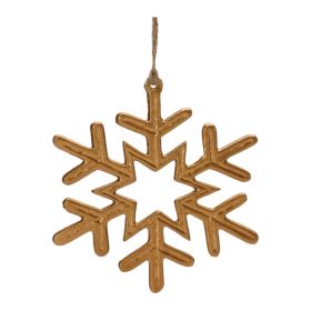 Snowflake Ornament (Set of 12) 5"H Aluminum