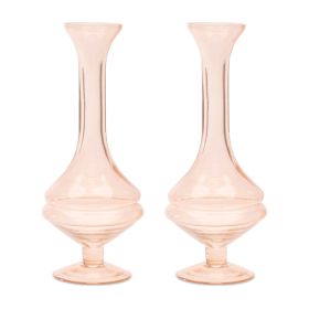 Bud Vase (Set of 2) 8.5"H Glass