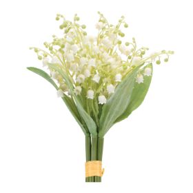 Lily of the Valley Bundle (Set of 4) 11.5"H Polyester/Plastic