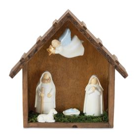 Nativity 10"L x 9.75"H Resin