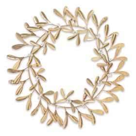 Mistletoe Wreath 16"D Metal