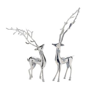 Deer (Set of 2) 23"H, 32.5"H Aluminum