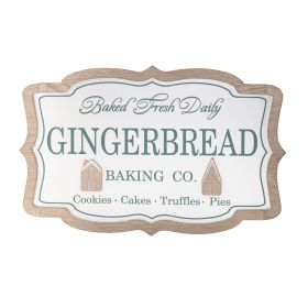 Gingerbread Baking Sign 15"L x 9.5"H MDF
