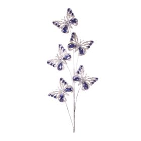 Butterfly Spray (Set of 2) 30"H Plastic