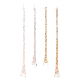 Drop Ornament (Set of 24) 9.5"H, 11"H Glass