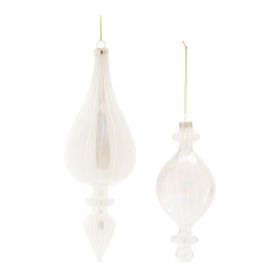 Ornament (Set of 6) 7.5"H, 9"H Glass