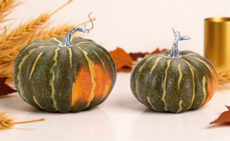 Pumpkin (Set of 4) 6"D x 5"H, 7"D x 6"H Styrofoam