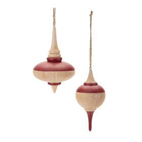 Ornament (Set of 12) 5"H, 5.25"H Wood