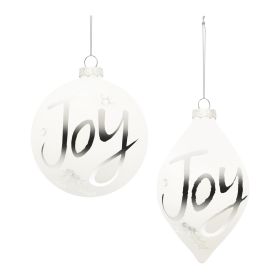 Ornament (Set of 6) 4"D, 5"H Glass