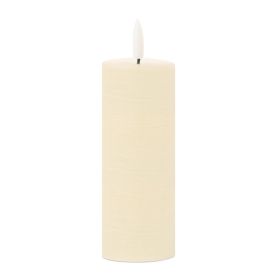 FIA Wick Candle CREAM (Set of 4) 2"D x 5"H Wax/Plastic 2 AA Batteries Not Included