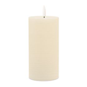 FIA Wick Candle CREAM (Set of 2) 3"D x 6"H Wax/Plastic 2 C Batteries Not Included