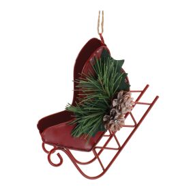 Sleigh Ornament (Set of 12) 4"H Iron