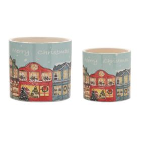 Container (Set of 2) 4"D x 4"H, 5"D x 5"H Dolomite