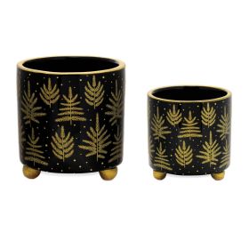 Container (Set of 2) 4"D x 4.25"H, 5"D x 5.5"H Dolomite