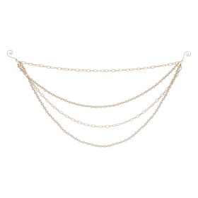 Chain and Bead Garland (Set of 2) 27"L x 12"H Plastic