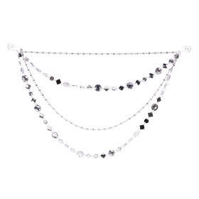 Chain and Bead Garland (Set of 2) 20"L Plastic