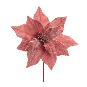 Poinsettia Stem (Set of 6) 24"H Polyester