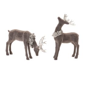 Deer (Set of 2) 7.5"H, 13"H Resin