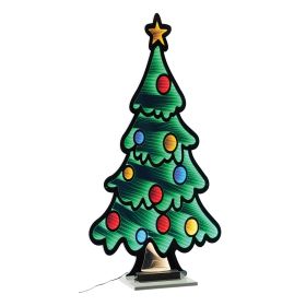 Tree w/Ornament Ekkolight 47"H Acrylic UL Plug