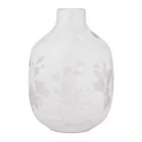 Vase 9"H Glass
