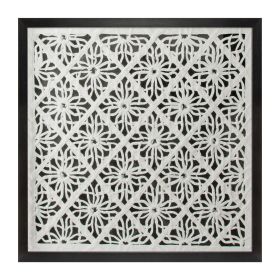 Framed Wall Decor 19.5"SQ Paper/MDF/Glass