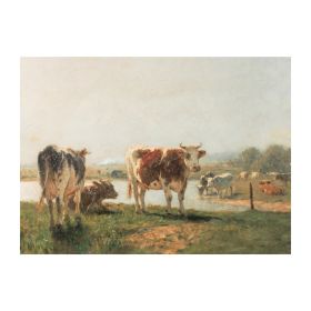 Cattle Print 15.75"L x 11.75"H MDF/Wood