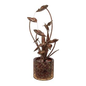 Fountain w/Light 42"H Iron