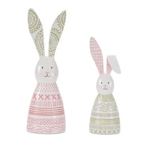 Bunny (Set of 4) 7"H, 9"H Resin