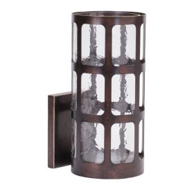 Wall Sconce 5"D x 10.75"H Iron/Glass
