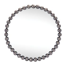 Wall Mirror 23.5"D Iron/Glass