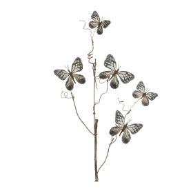 Butterfly Spray (Set of 4) 28"H Polyester