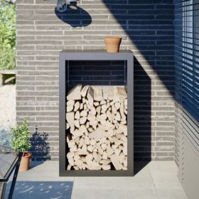 Firewood Rack Anthracite 23.6"x15.7"x39.4" Steel