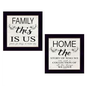 "Family" 2-Piece Vignette by Cindy Jacobs, Black Frame