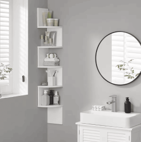 Floating Corner Bookshelf