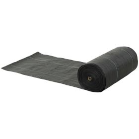 Weed Barrier Landscape Fabric, 5oz Heavy Duty Woven Weed Control Fabric For Landscaping (Color: Black)