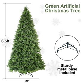 PVC Christmas Tree, Christmas Decorations, Green (Option: Half of 13ft)